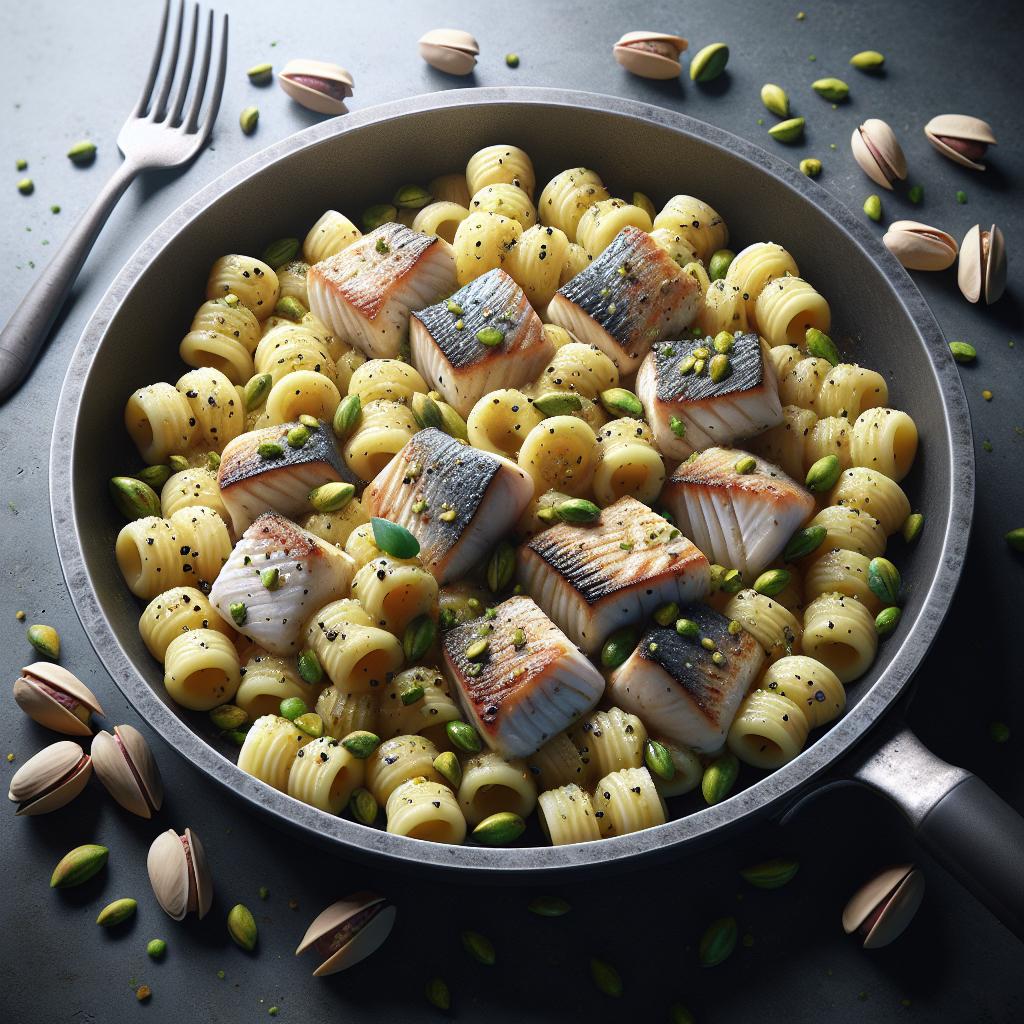 Gnocchetti Sardi with Swordfish and Pistachios