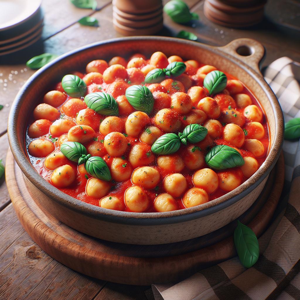Gnocchi with tomato sauce