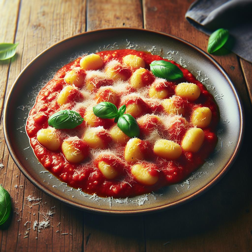 Potato Gnocchi with Tomato Sauce