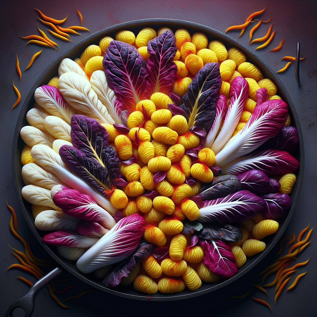 Gnocchi with Radicchio and Saffron