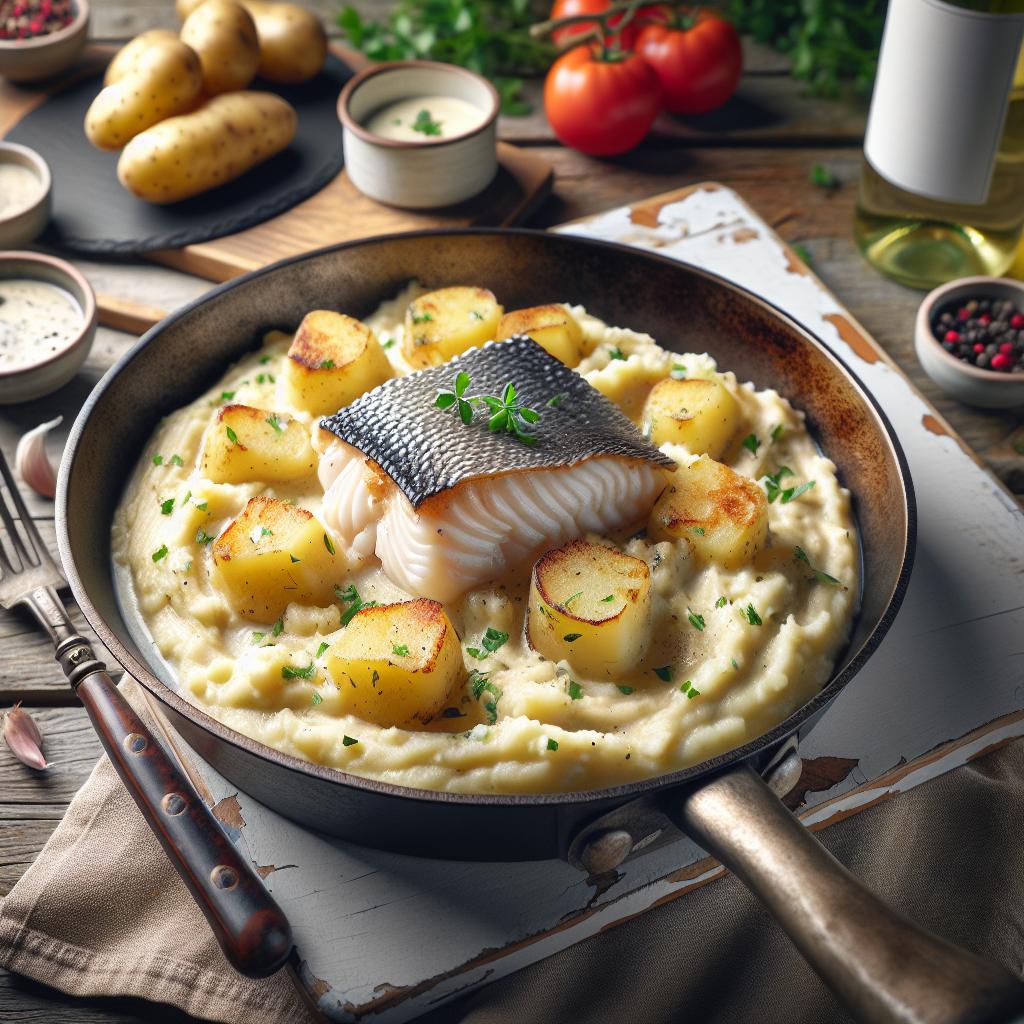 Monkfish Stew and Potato Cream