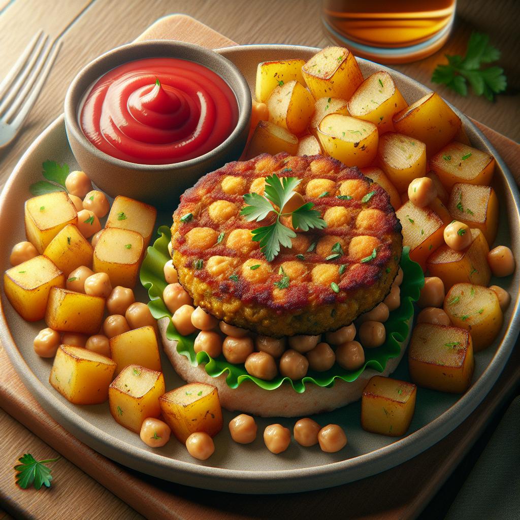 Chickpea and Potato Hamburgers
