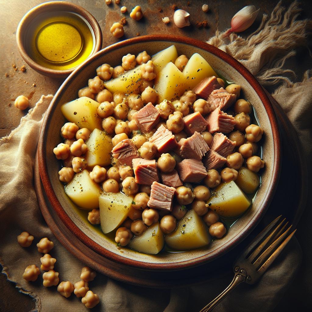 Chickpea, Potato, and Tuna Salad