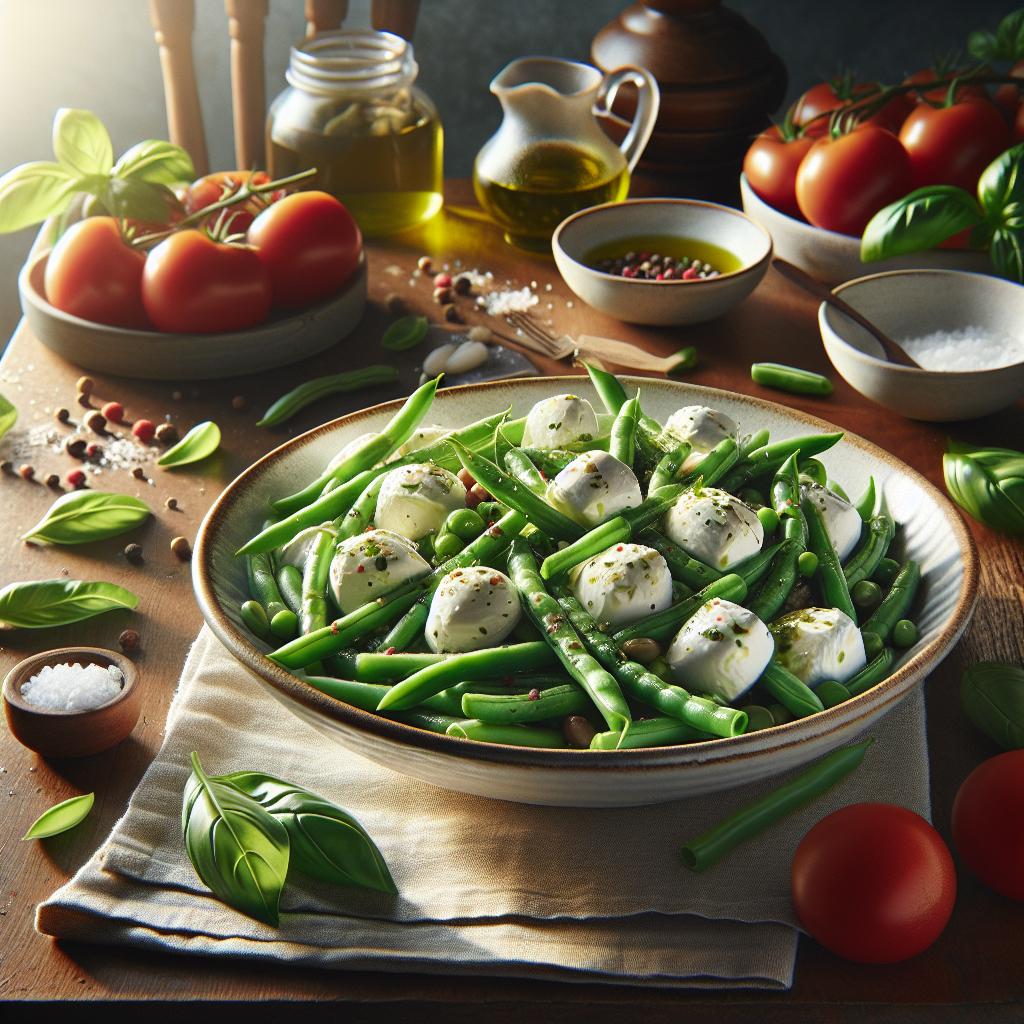 Green Bean and Mozzarella Salad