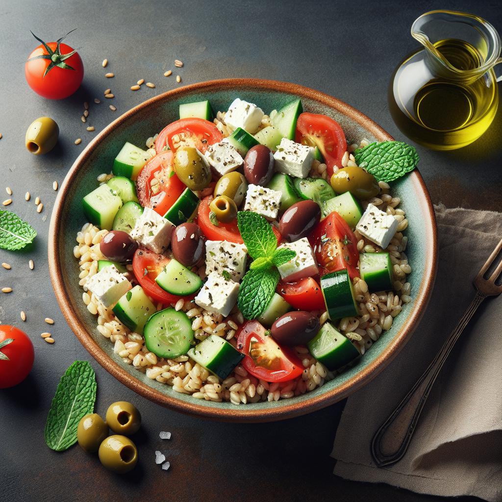 Greek-Style Farro Salad