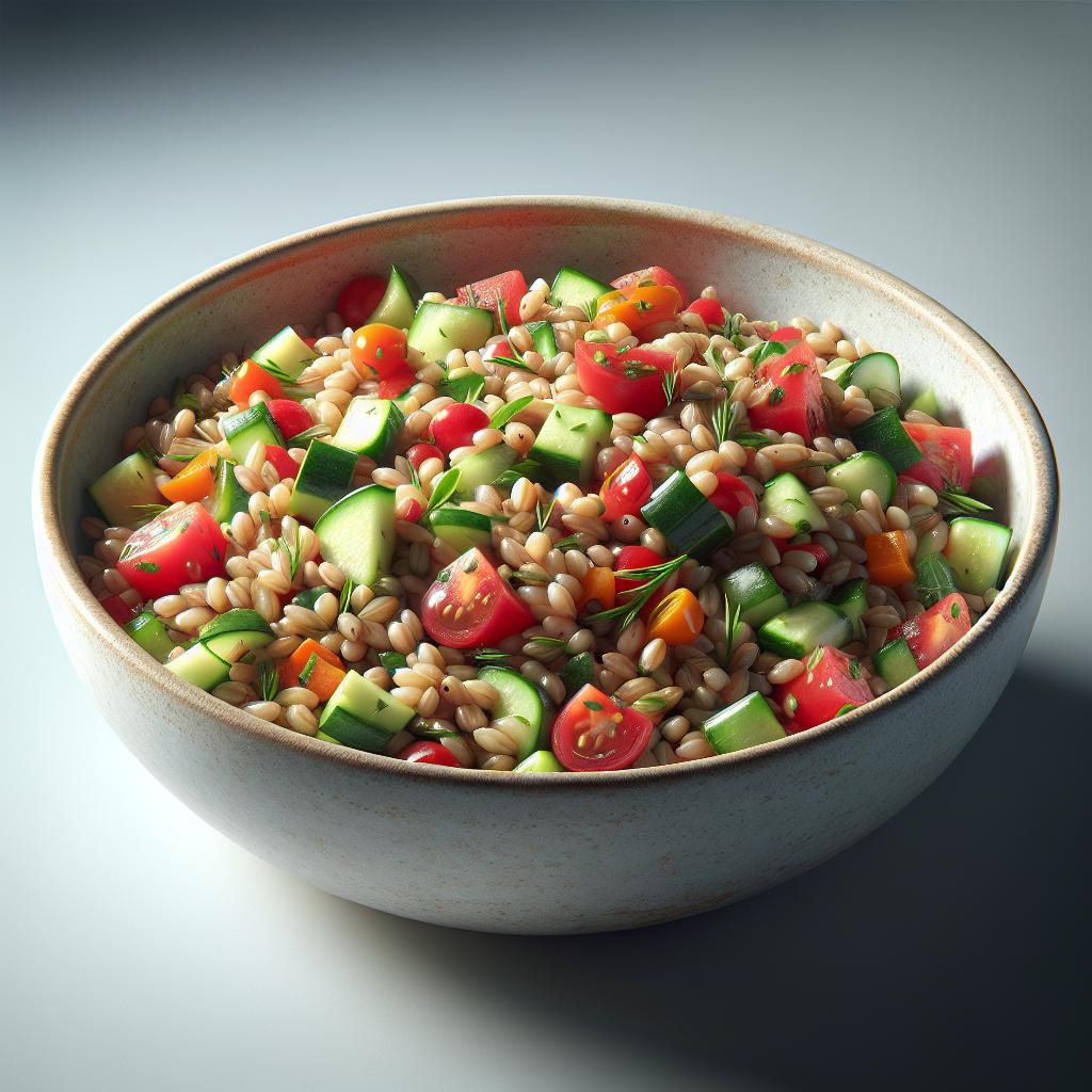 Spelt Salad with Vegetables