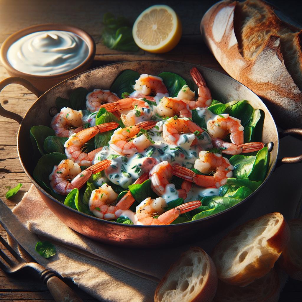 Shrimp Salad with Yogurt Sauce
