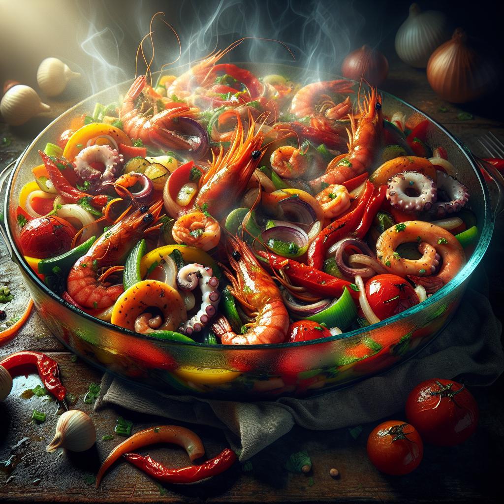 Seafood Salad in Jar Cooking