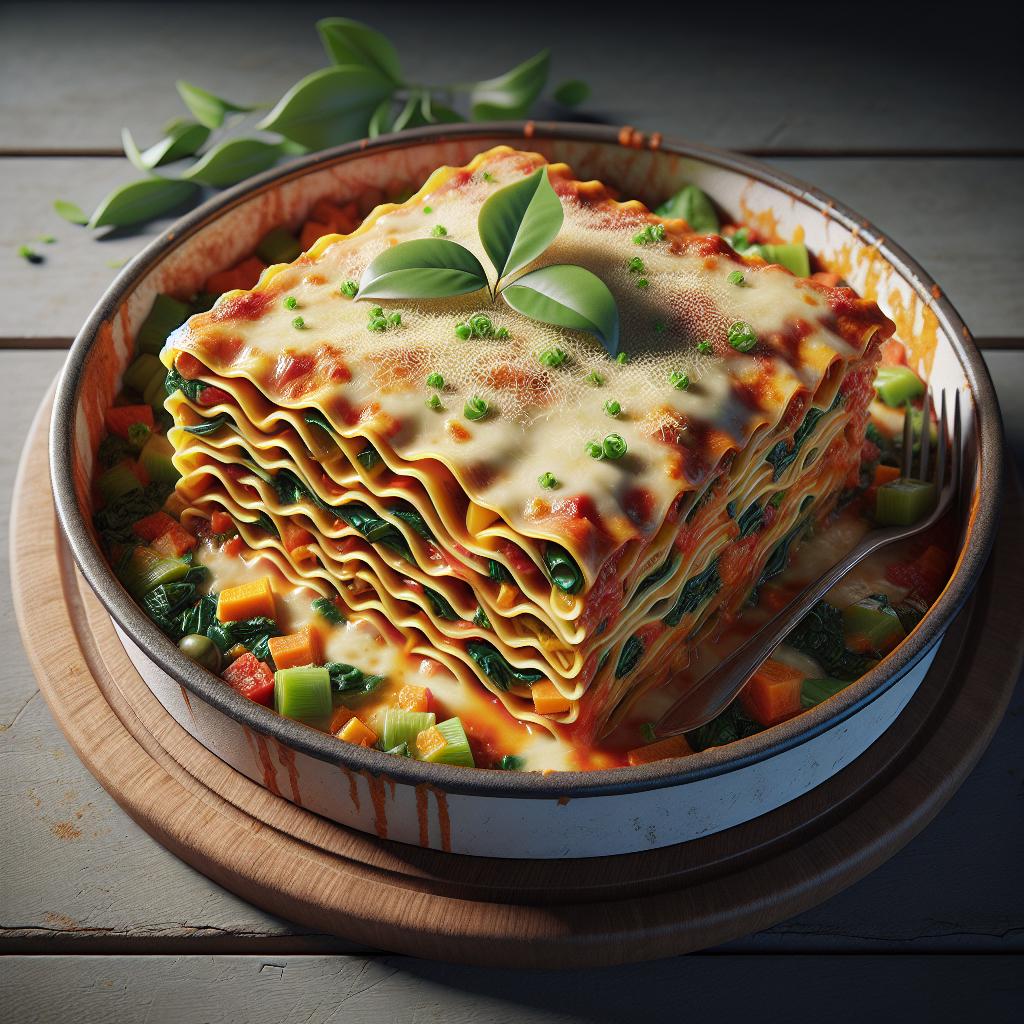 Lasagna with vegetable ragù