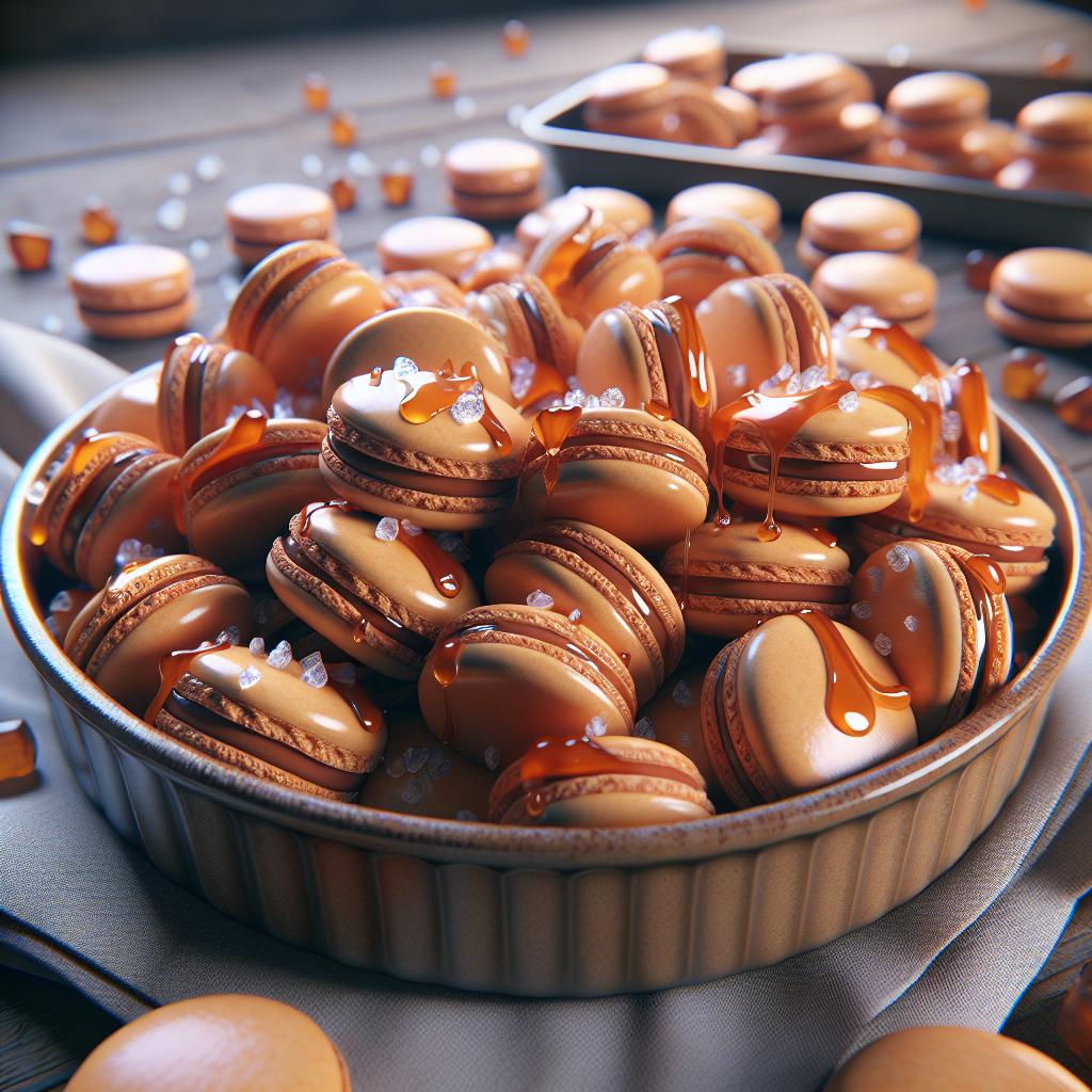 Salted Caramel Macarons
