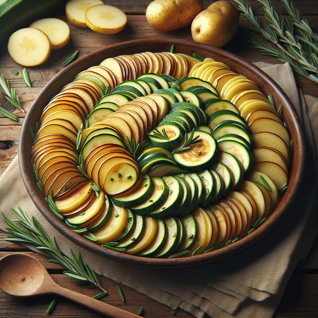 Potato and Zucchini Medallions