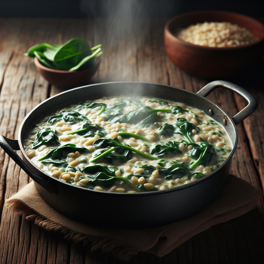 Barley and Spinach Soup