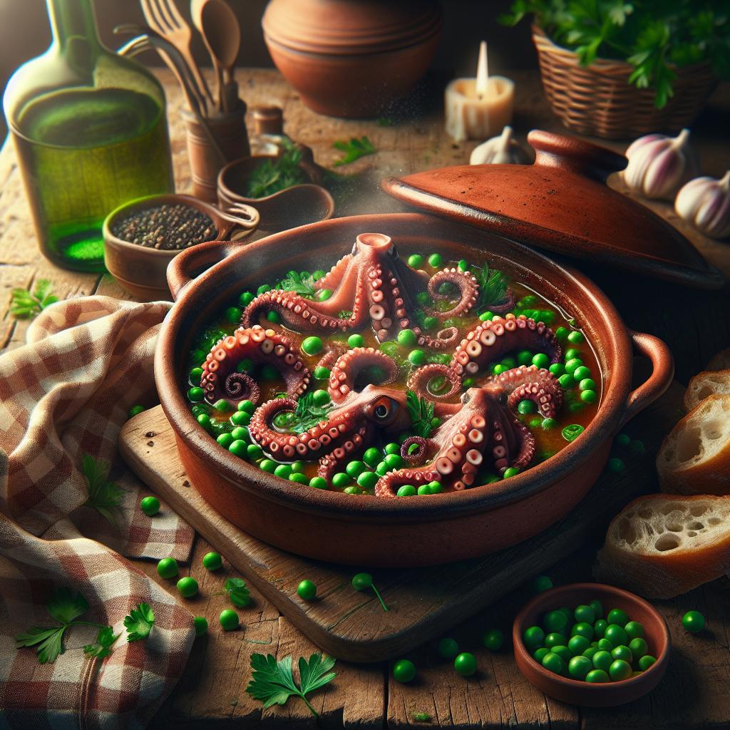 Baby Octopuses with Peas