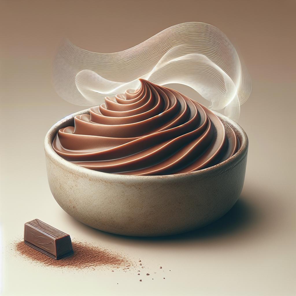 Chocolate mousse and vanilla flavor