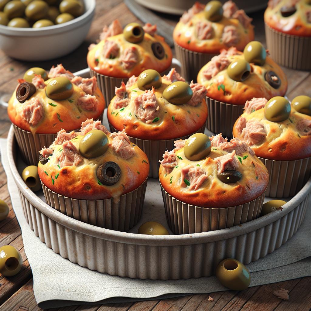 Savory Tuna and Olive Muffins