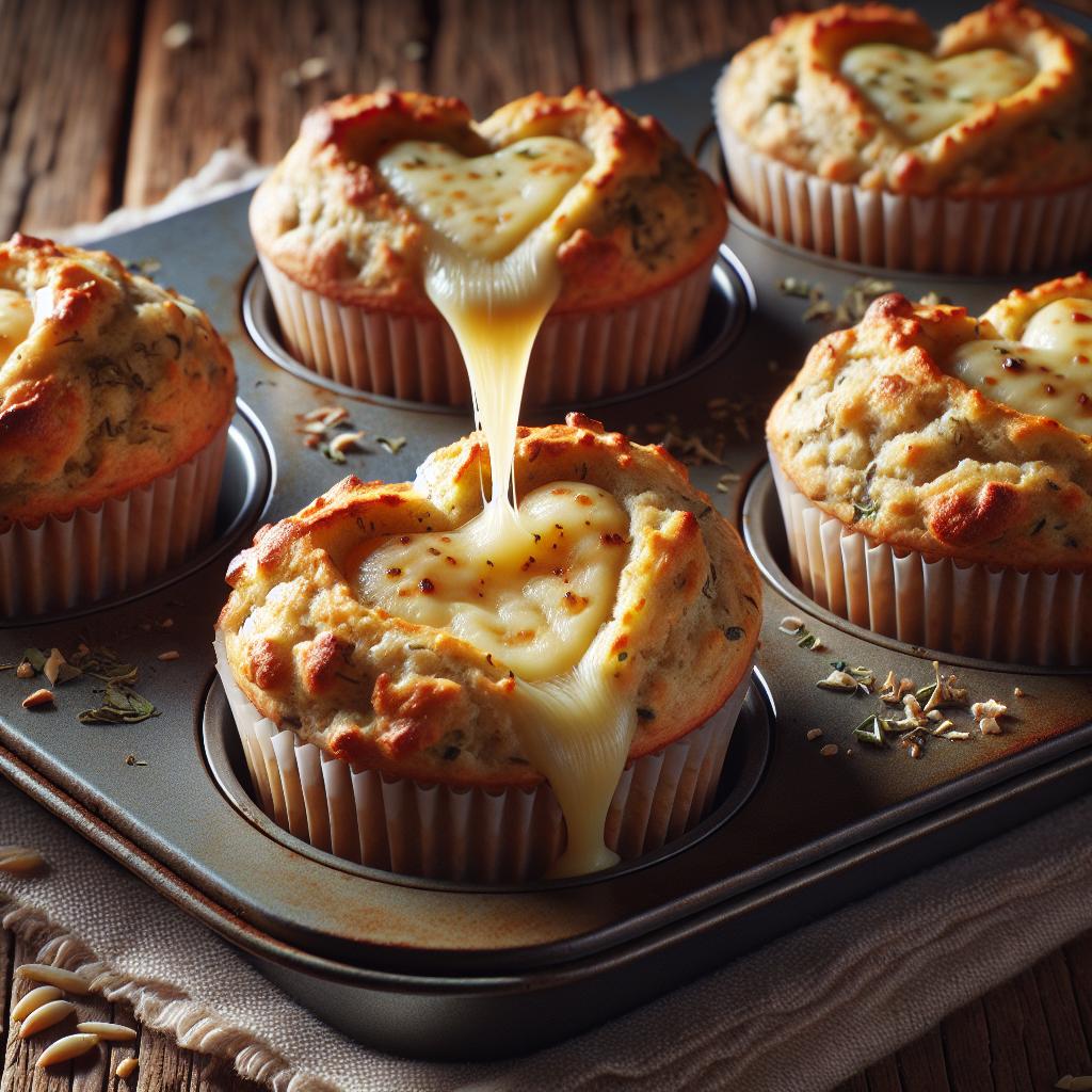Pizza Muffins with Melting Heart Savory Muffins