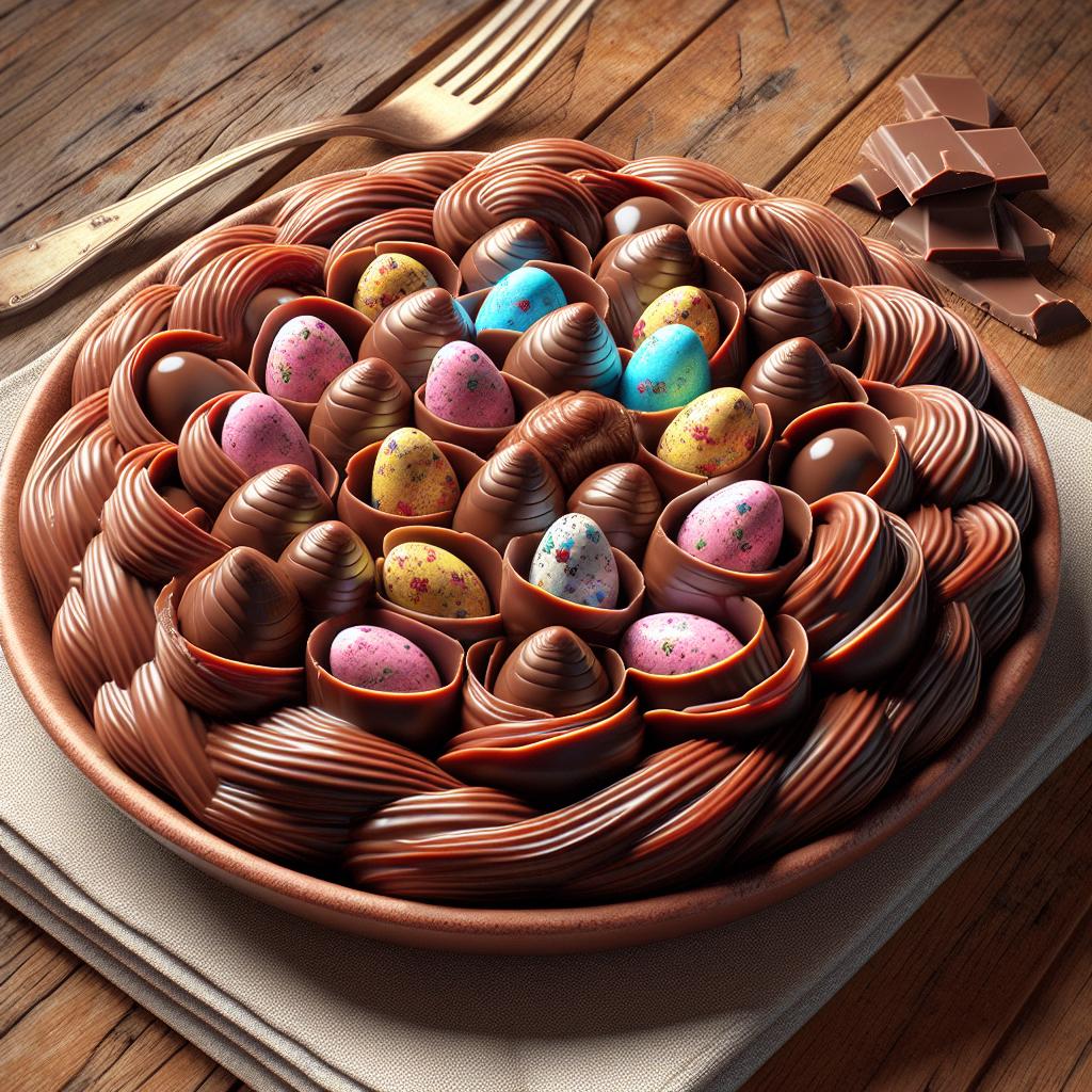 Chocolate Nests with Mini Eggs