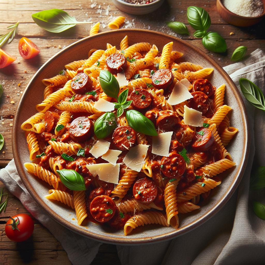 Pasta with Sausage Ragù and Pecorino