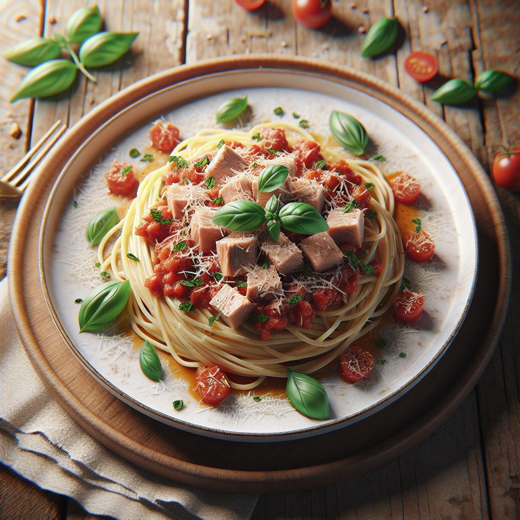 Pasta with fresh tuna