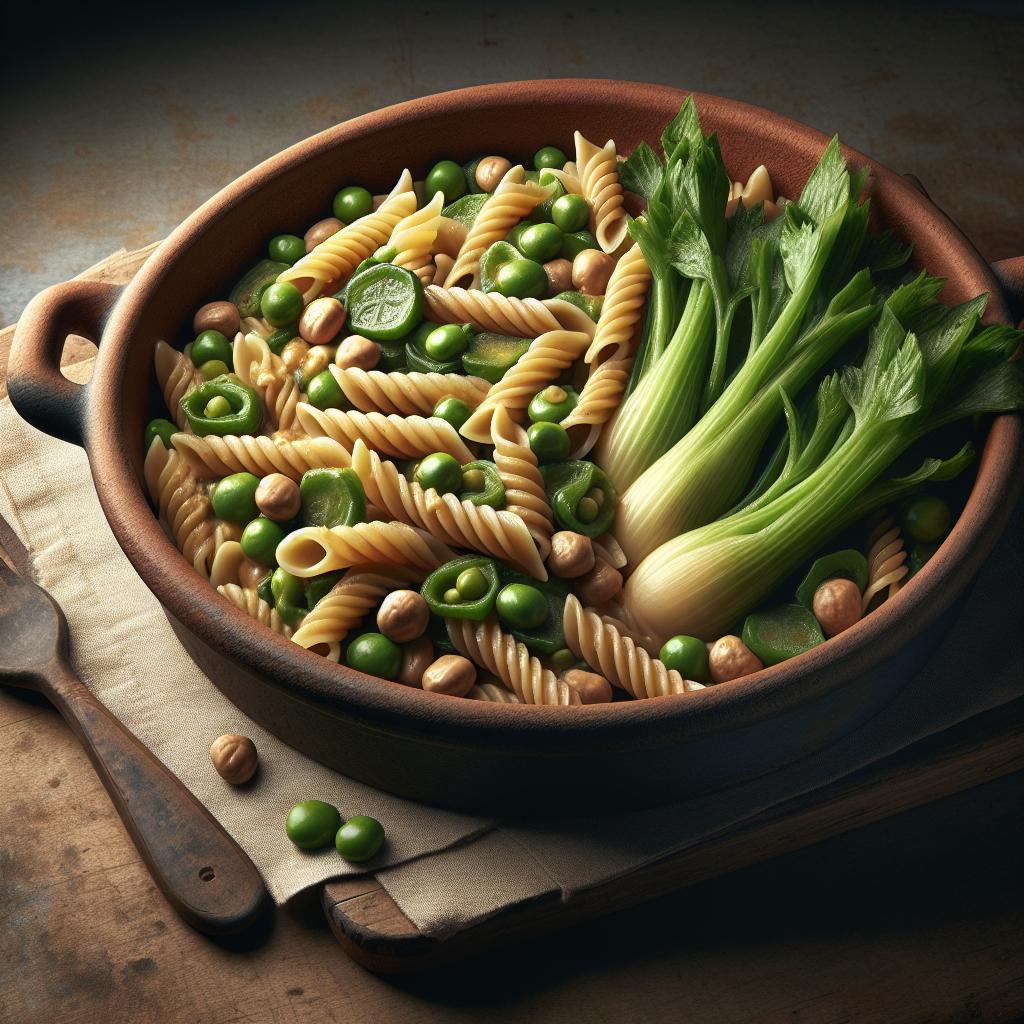 Legume Pasta with Celeriac