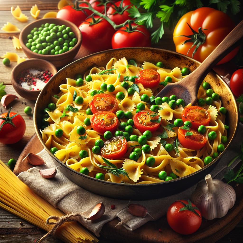 Pasta and peas