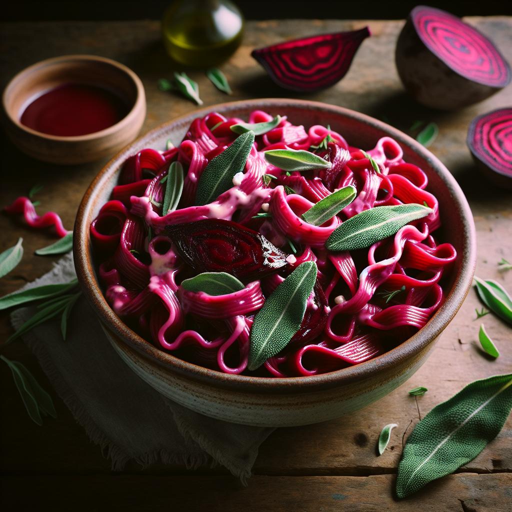 Fresh Beetroot Pasta