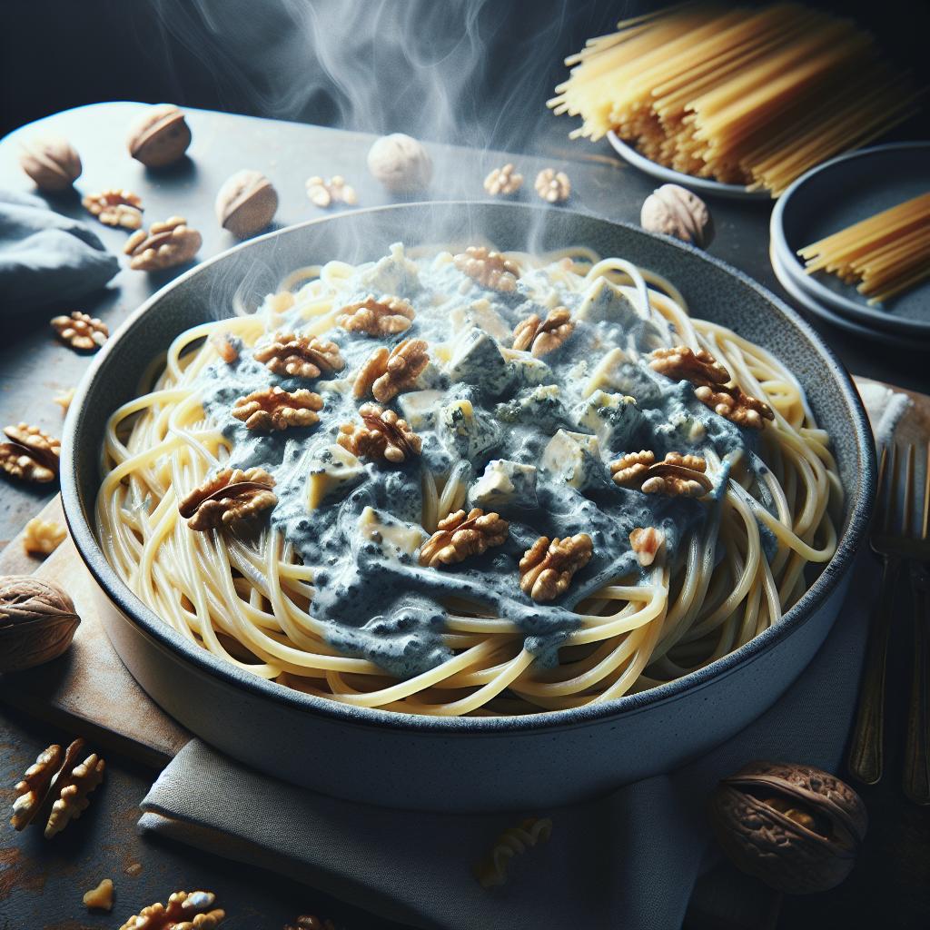 Pasta with Gorgonzola and Walnuts
