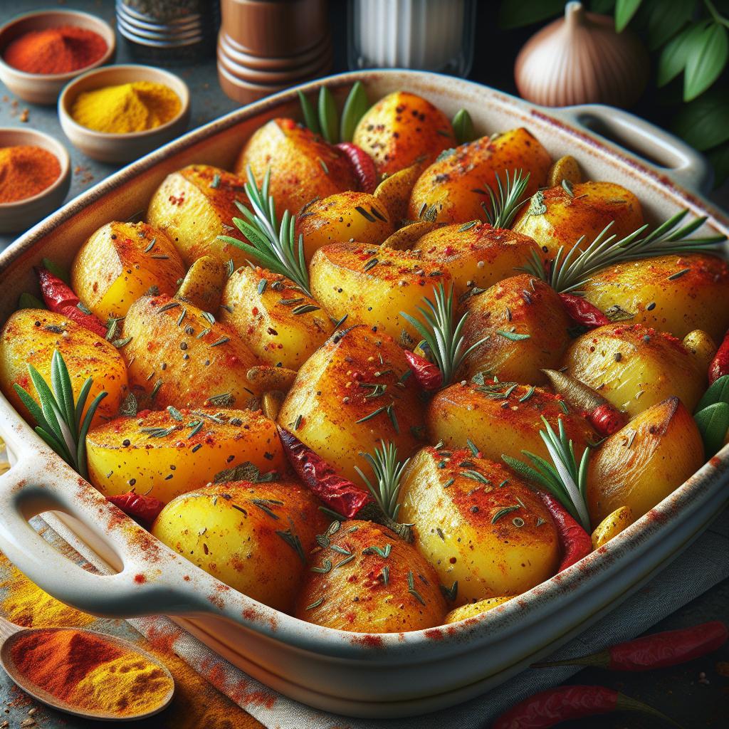 Spiced Baked Potatoes