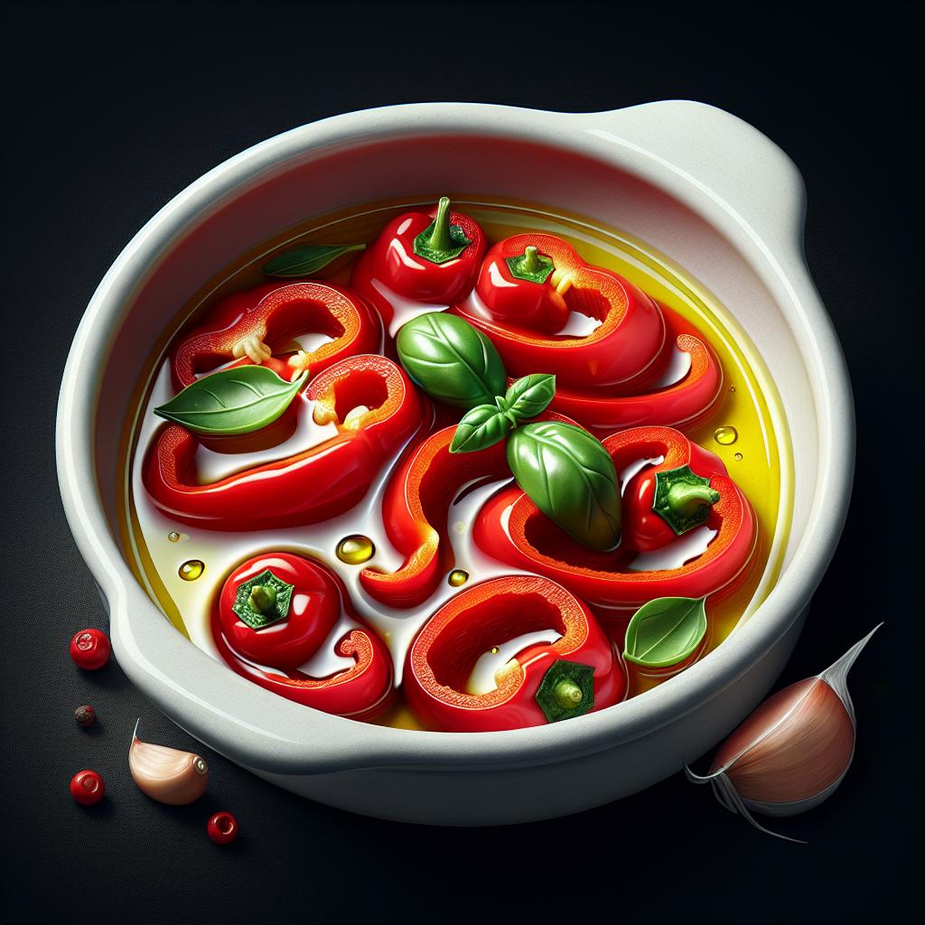 Peppers in oil