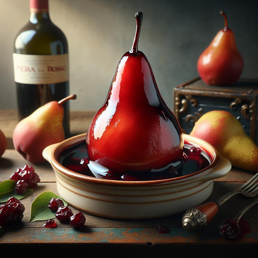 Pears in Red Wine