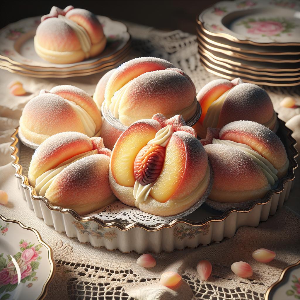 Peaches in puff pastry