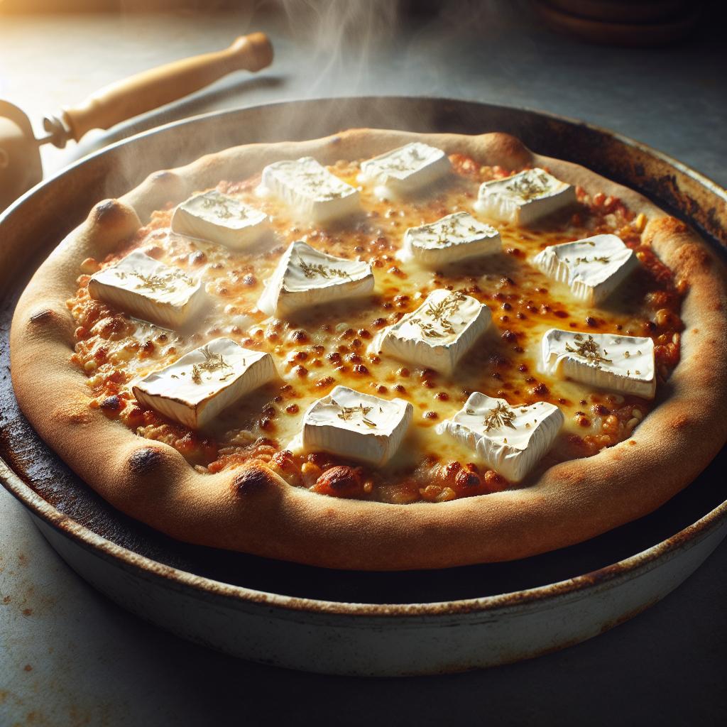 Semi-Wholewheat Pizza with Brie