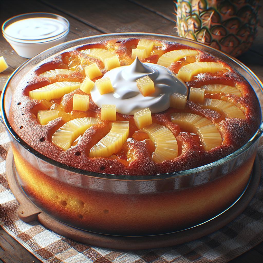 Pineapple and Greek Yogurt Plumcake