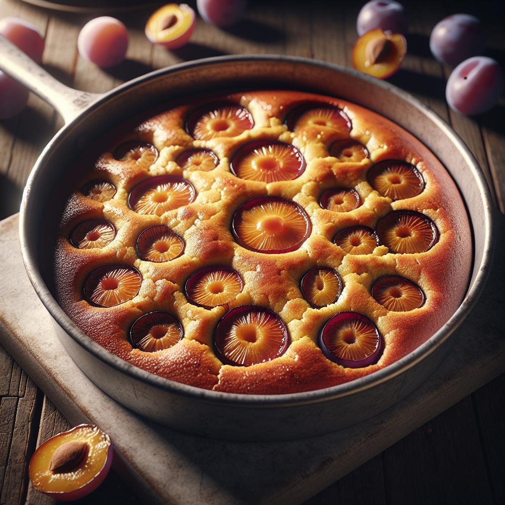 Plumcake with plums