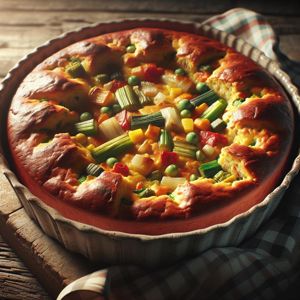Savory vegetable plumcake