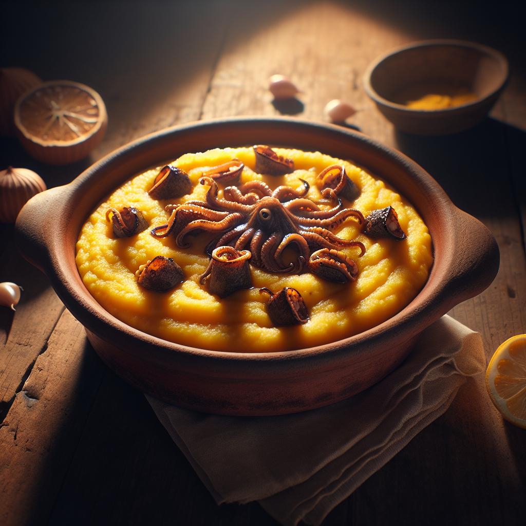 Polenta with Baby Cuttlefish