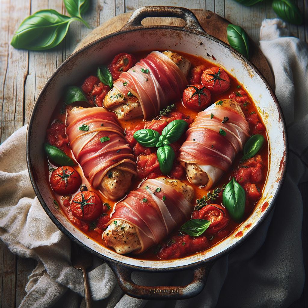 Chicken with Prosciutto and Tomato
