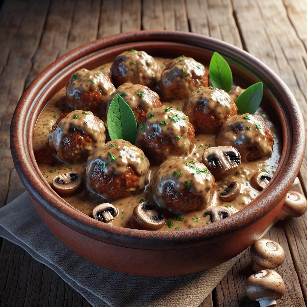 Mushroom Meatballs