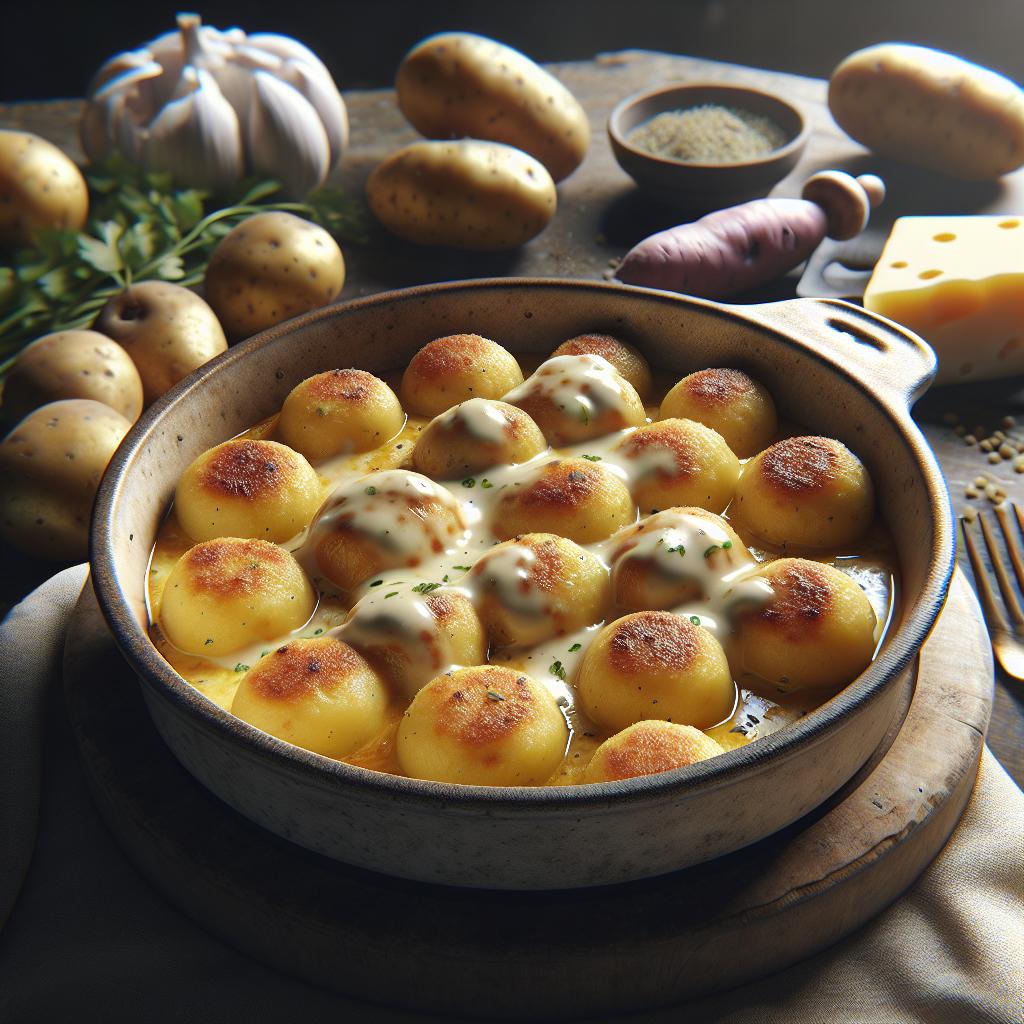 Potato and Gorgonzola Dumplings