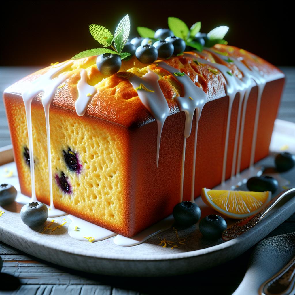 Lemon and Blueberry Poundcake