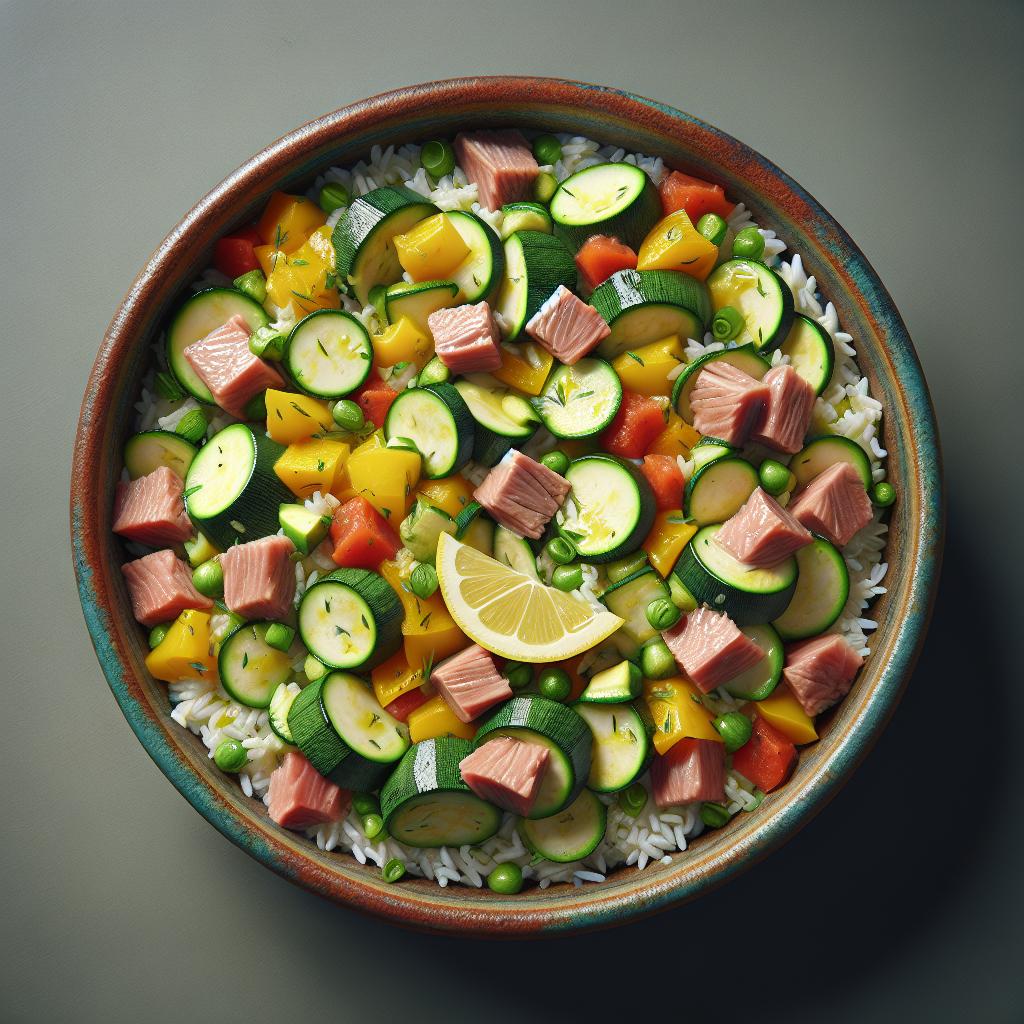 Cold Rice with Zucchini and Tuna