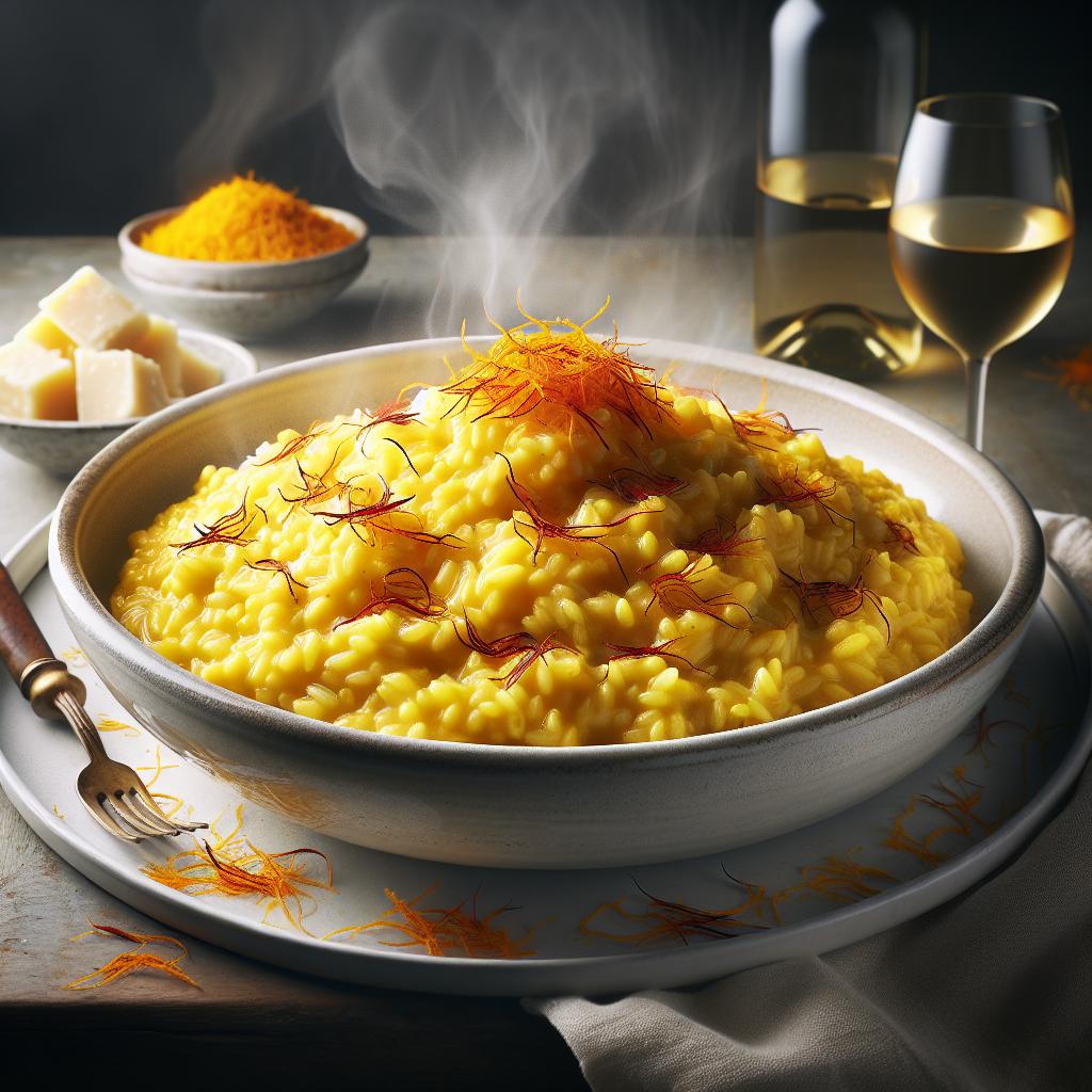 Risotto alla Milanese with saffron