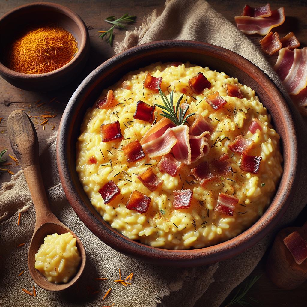 Saffron and Pancetta Risotto