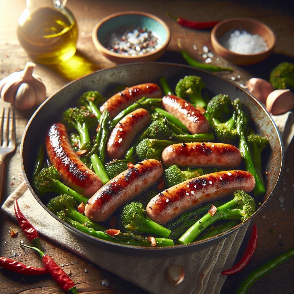 Sausage and friarielli