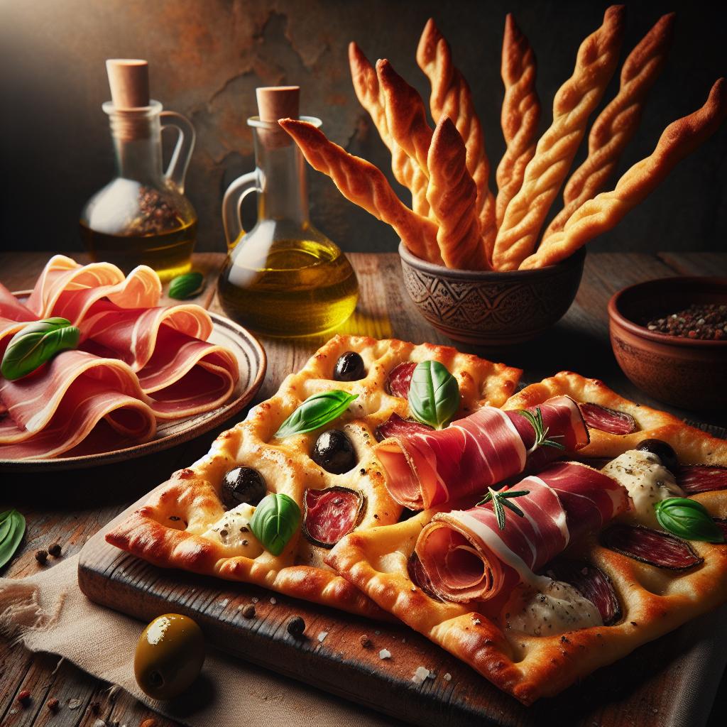 Flatbreads with Bresaola Rolls