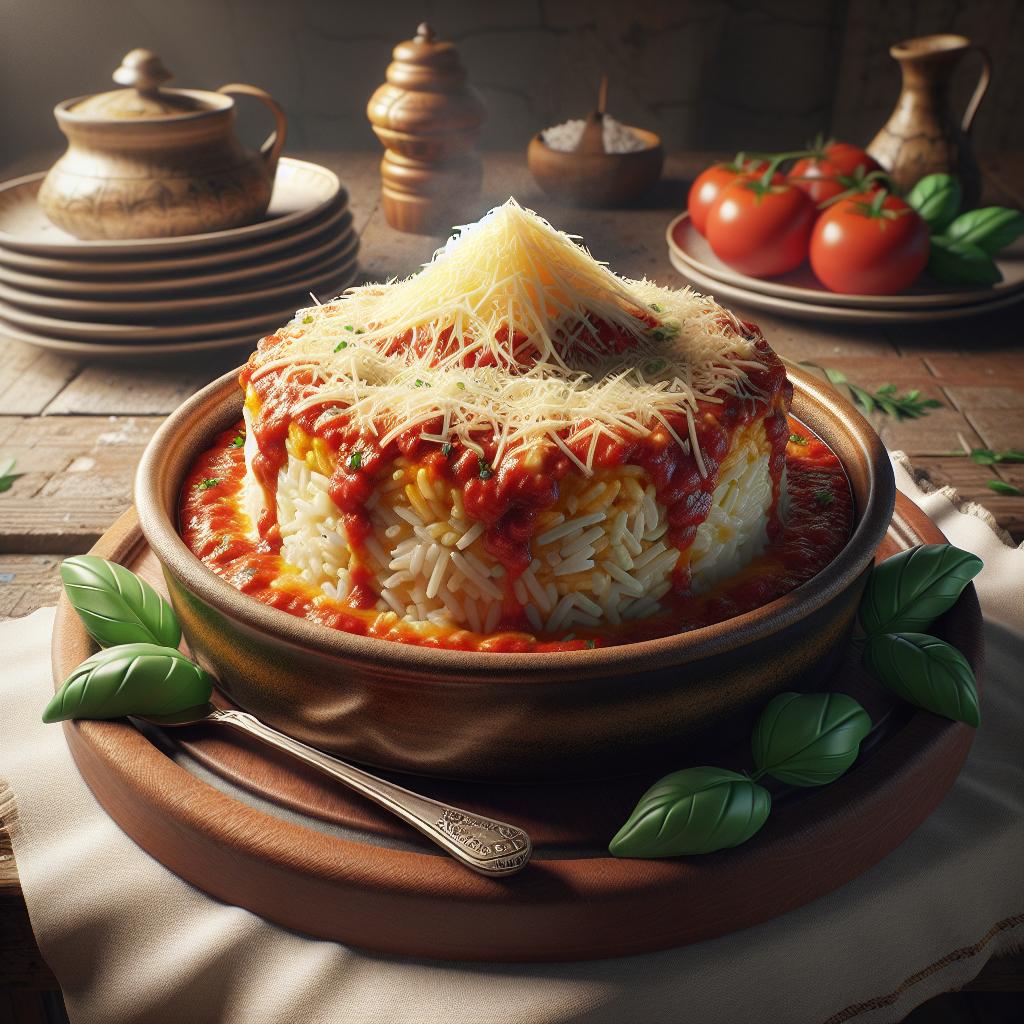 Parmesan Rice Timbale