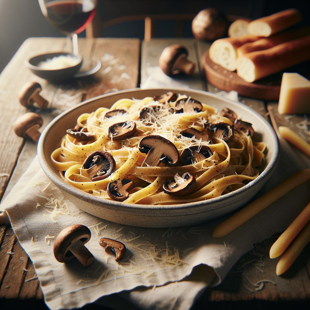 Tagliatelle with Porcini Mushrooms
