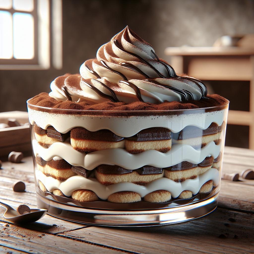 Tiramisù with cream