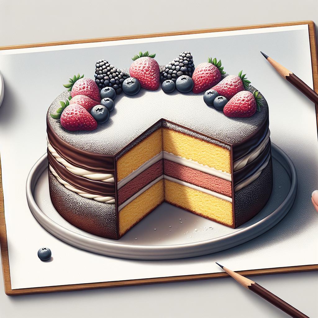 Bicolour Cake