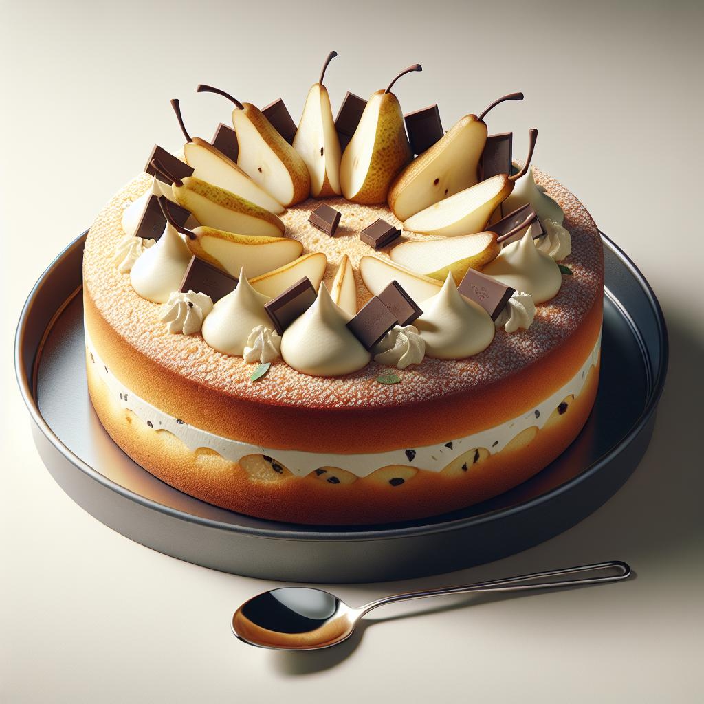 Ricotta, Pear and Chocolate Cake